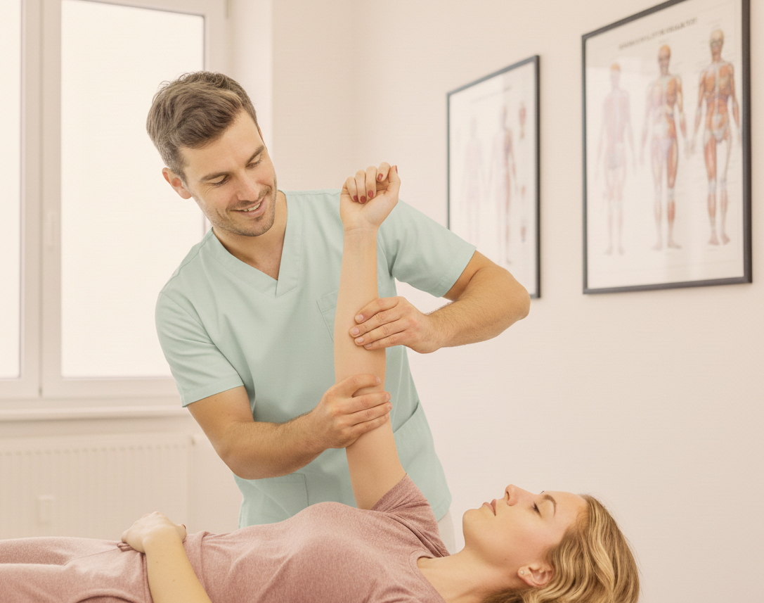 Bilan musculaire en ostéopathie réalisé lors d’un testing musculaire manuel